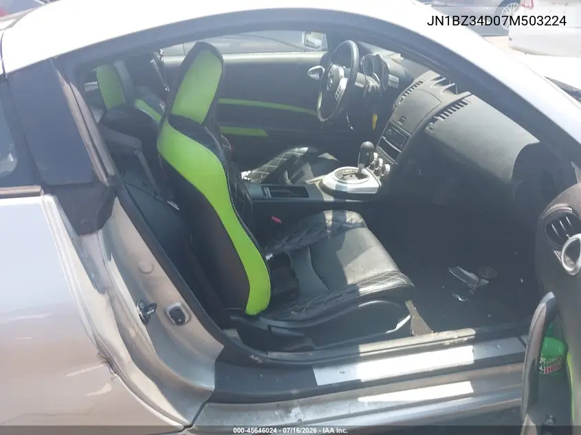 2007 Nissan 350Z Enthusiast VIN: JN1BZ34D07M503224 Lot: 45646024