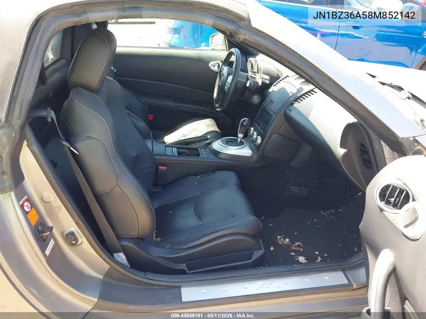 2008 Nissan 350Z Touring VIN: JN1BZ36A58M852142 Lot: 45056191