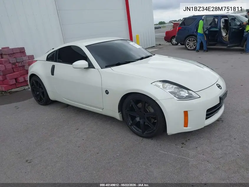 2008 Nissan 350Z Enthusiast VIN: JN1BZ34E28M751811 Lot: 45149612
