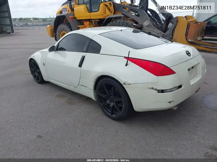 2008 Nissan 350Z Enthusiast VIN: JN1BZ34E28M751811 Lot: 45149612