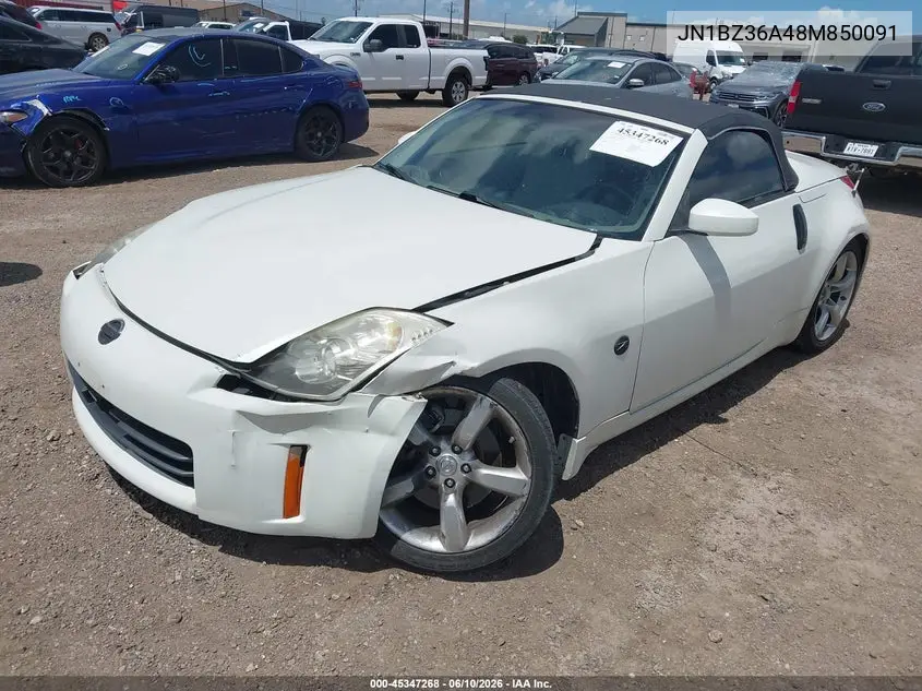 2008 Nissan 350Z Touring VIN: JN1BZ36A48M850091 Lot: 45347268