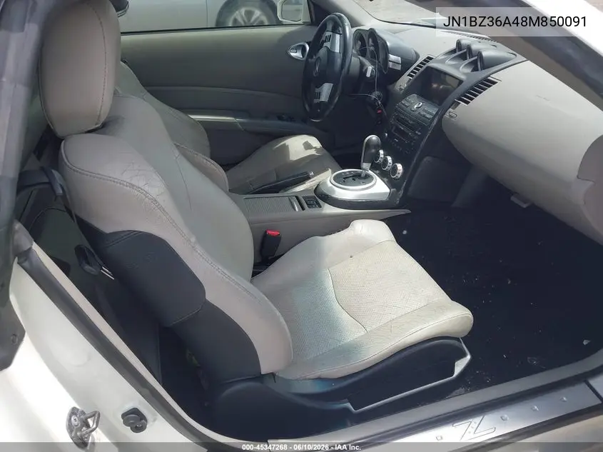 2008 Nissan 350Z Touring VIN: JN1BZ36A48M850091 Lot: 45347268