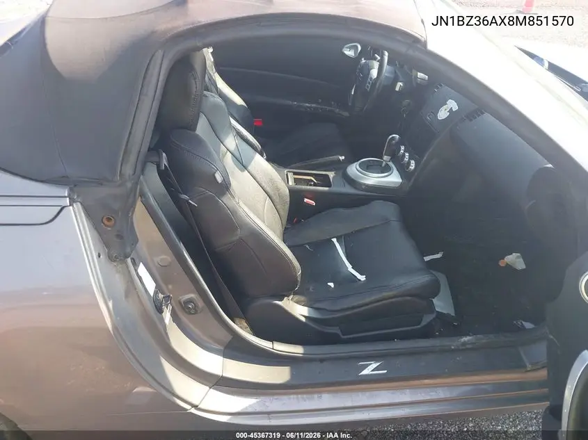 2008 Nissan 350Z Enthusiast VIN: JN1BZ36AX8M851570 Lot: 45367319
