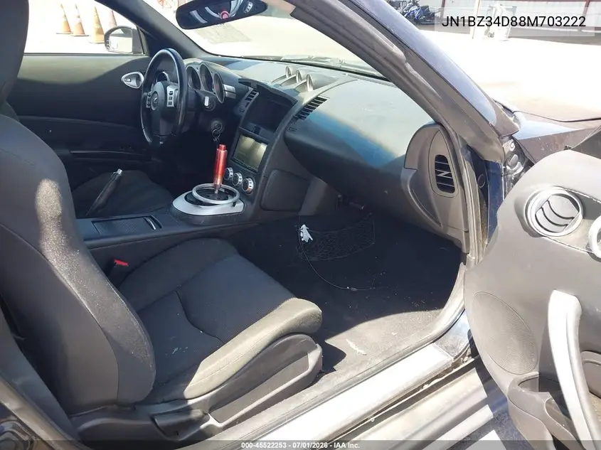 2008 Nissan 350Z Enthusiast VIN: JN1BZ34D88M703222 Lot: 45522253