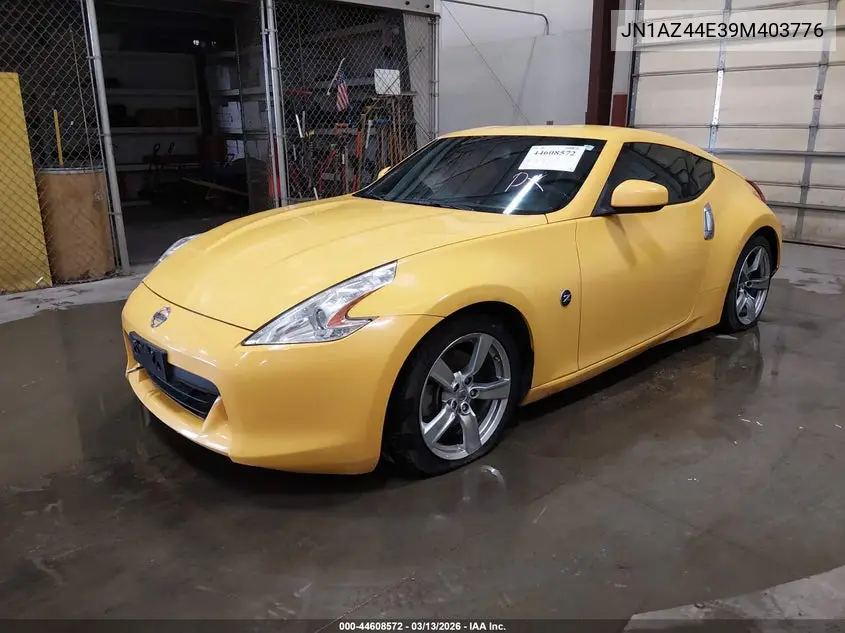 2009 Nissan 370Z VIN: JN1AZ44E39M403776 Lot: 44608572