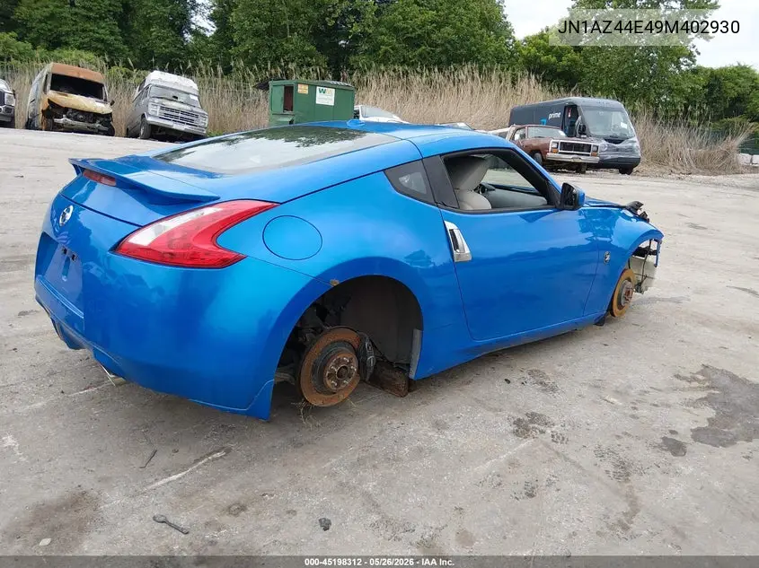 2009 Nissan 370Z Touring VIN: JN1AZ44E49M402930 Lot: 45198312