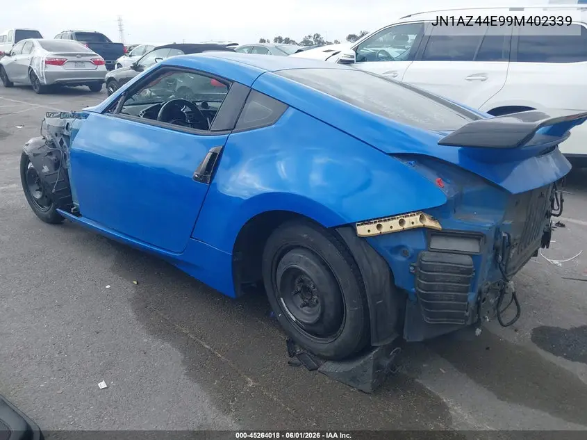 2009 Nissan 370Z VIN: JN1AZ44E99M402339 Lot: 45264018