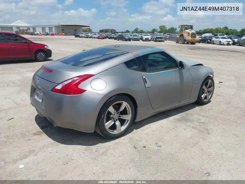2009 Nissan 370Z Touring VIN: JN1AZ44E49M407318 Lot: 45336848