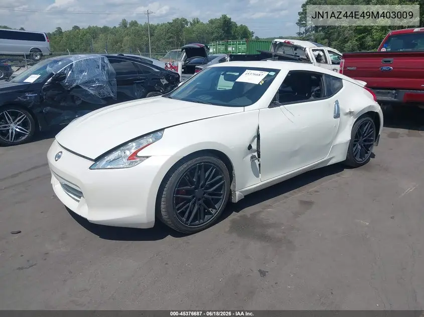 2009 Nissan 370Z Touring VIN: JN1AZ44E49M403009 Lot: 45376687
