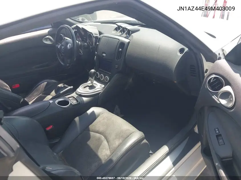 2009 Nissan 370Z Touring VIN: JN1AZ44E49M403009 Lot: 45376687