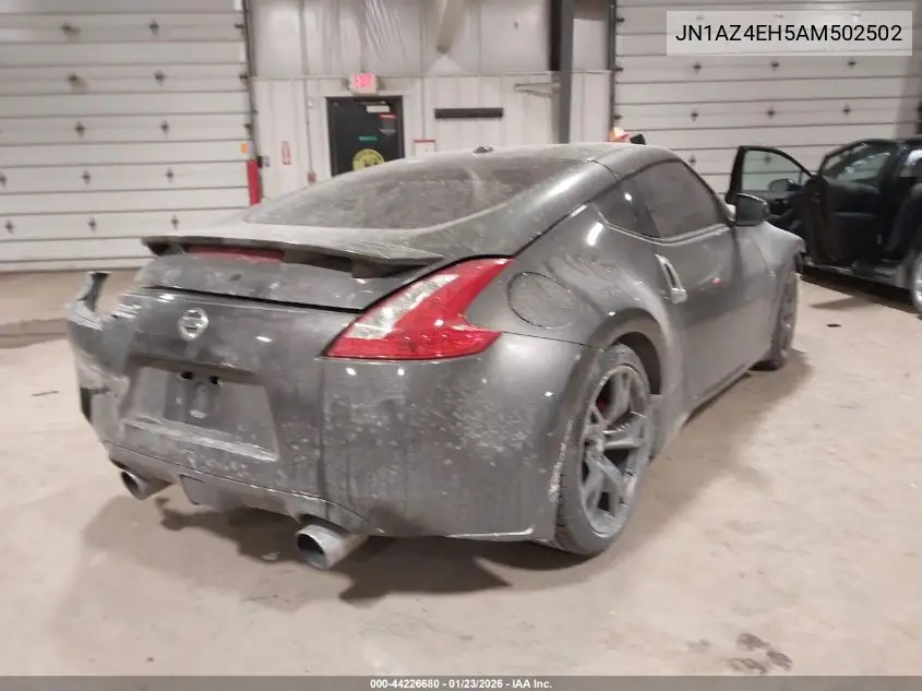 2010 Nissan 370Z Touring VIN: JN1AZ4EH5AM502502 Lot: 44226680