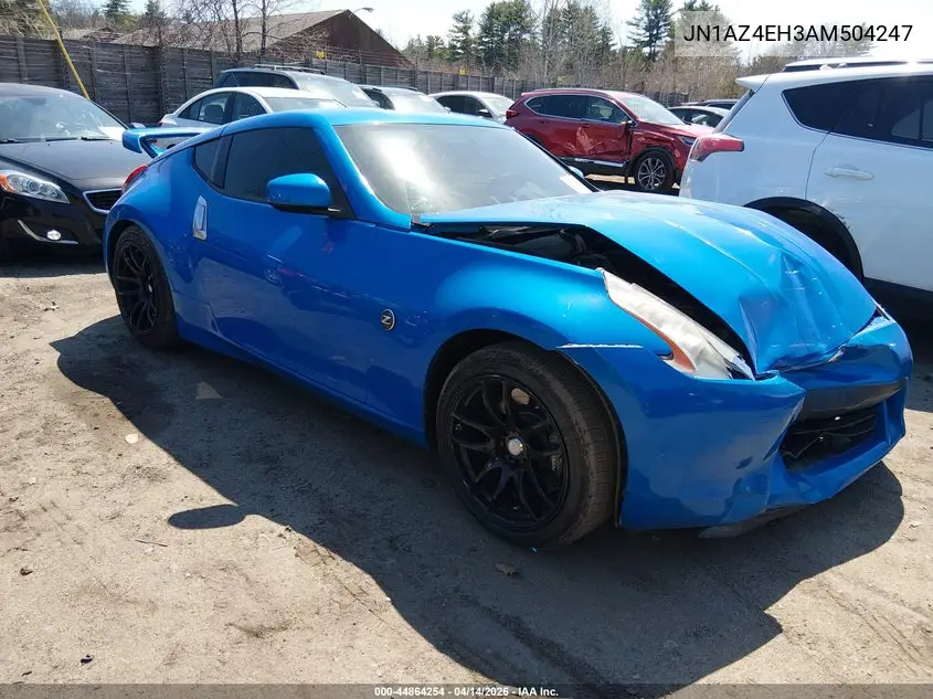 2010 Nissan 370Z VIN: JN1AZ4EH3AM504247 Lot: 44864254