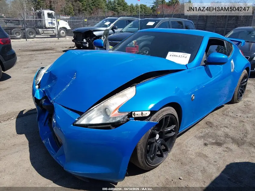 2010 Nissan 370Z VIN: JN1AZ4EH3AM504247 Lot: 44864254
