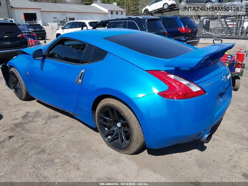 2010 Nissan 370Z VIN: JN1AZ4EH3AM504247 Lot: 44864254