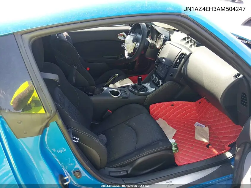 2010 Nissan 370Z VIN: JN1AZ4EH3AM504247 Lot: 44864254