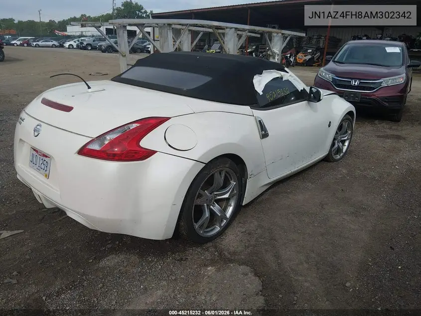 2010 Nissan 370Z Touring VIN: JN1AZ4FH8AM302342 Lot: 45215232
