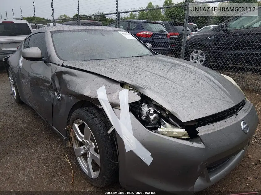 2010 Nissan 370Z Touring VIN: JN1AZ4EH8AM503112 Lot: 45219393