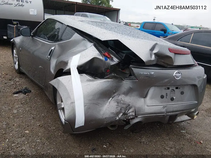 2010 Nissan 370Z Touring VIN: JN1AZ4EH8AM503112 Lot: 45219393