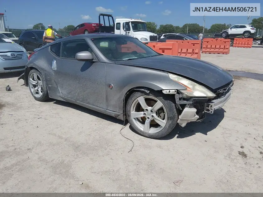 2010 Nissan 370Z VIN: JN1AZ4EH4AM506721 Lot: 45303033