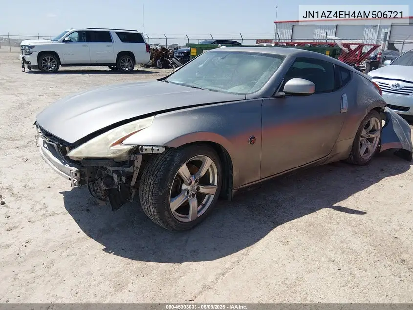 2010 Nissan 370Z VIN: JN1AZ4EH4AM506721 Lot: 45303033