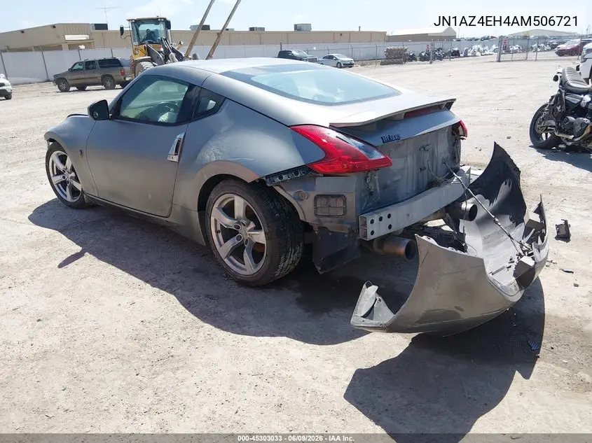 2010 Nissan 370Z VIN: JN1AZ4EH4AM506721 Lot: 45303033