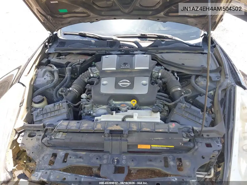 2010 Nissan 370Z Touring VIN: JN1AZ4EH4AM504502 Lot: 45399517