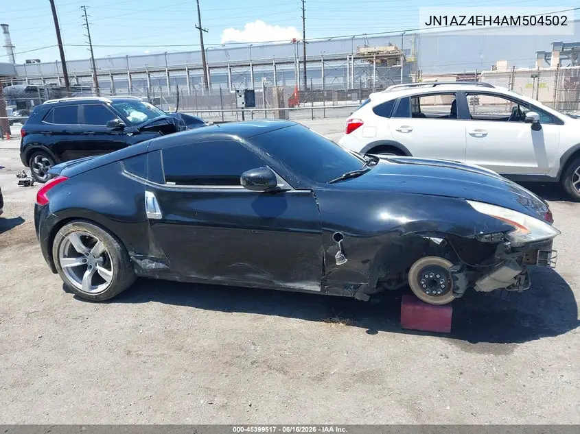 2010 Nissan 370Z Touring VIN: JN1AZ4EH4AM504502 Lot: 45399517