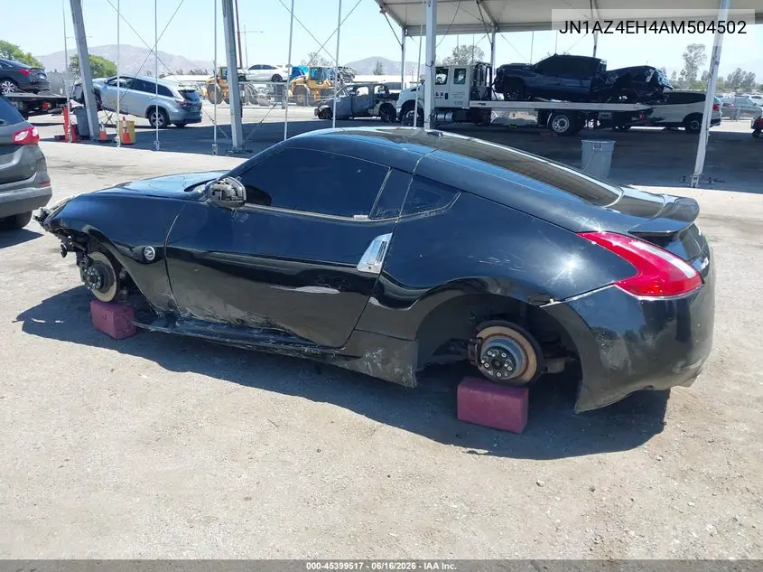 2010 Nissan 370Z Touring VIN: JN1AZ4EH4AM504502 Lot: 45399517