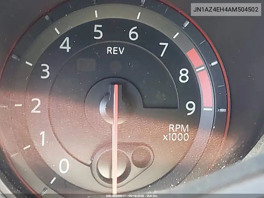 2010 Nissan 370Z Touring VIN: JN1AZ4EH4AM504502 Lot: 45399517