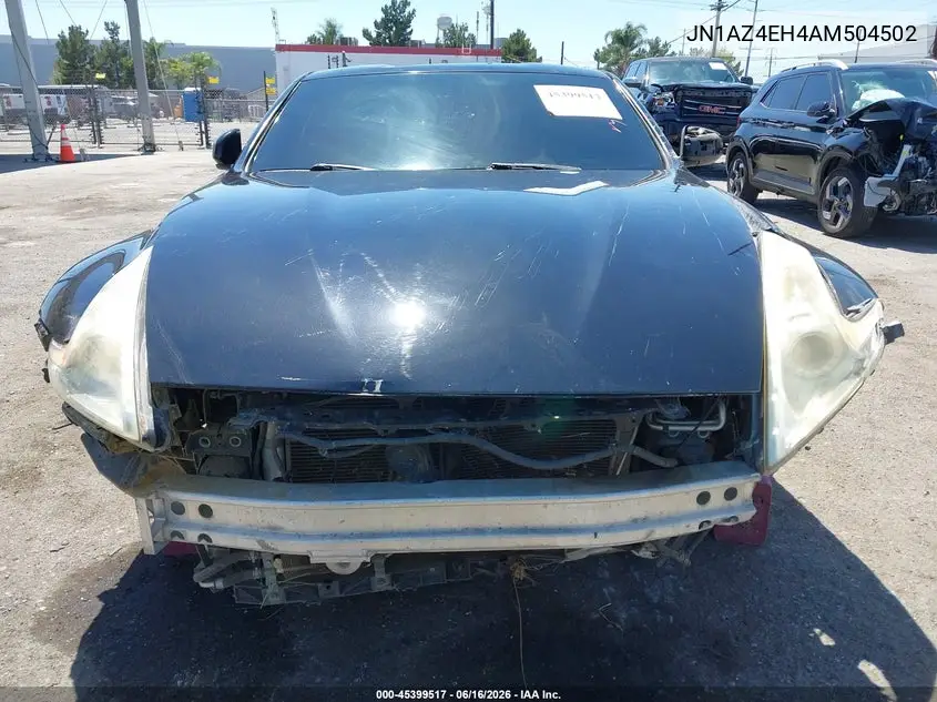 2010 Nissan 370Z Touring VIN: JN1AZ4EH4AM504502 Lot: 45399517