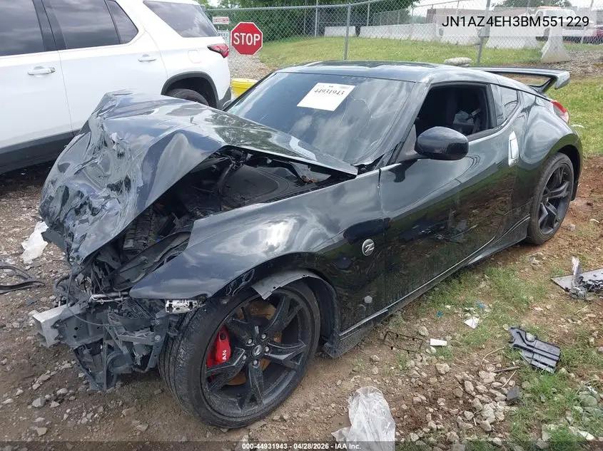 2011 Nissan 370Z VIN: JN1AZ4EH3BM551229 Lot: 44931943