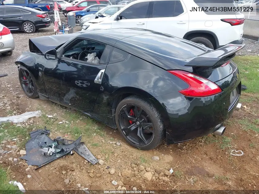 2011 Nissan 370Z VIN: JN1AZ4EH3BM551229 Lot: 44931943