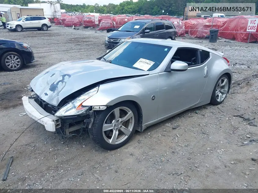 2011 Nissan 370Z Touring VIN: JN1AZ4EH6BM553671 Lot: 45325969