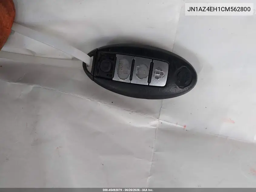 2012 Nissan 370Z VIN: JN1AZ4EH1CM562800 Lot: 45492079
