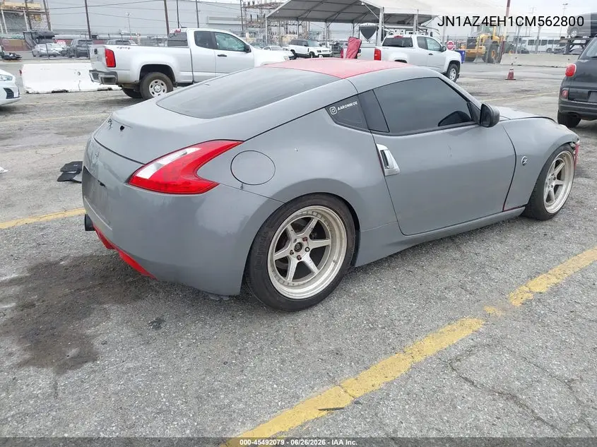 2012 Nissan 370Z VIN: JN1AZ4EH1CM562800 Lot: 45492079