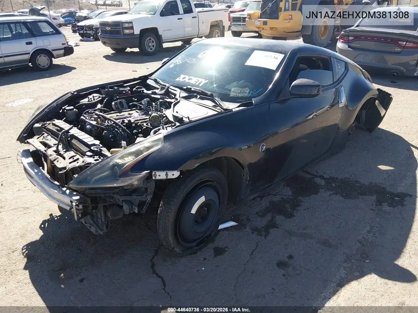 2013 Nissan 370Z VIN: JN1AZ4EHXDM381308 Lot: 44640736