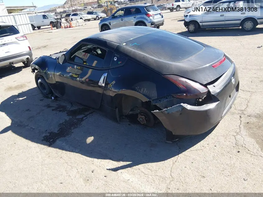 2013 Nissan 370Z VIN: JN1AZ4EHXDM381308 Lot: 44640736