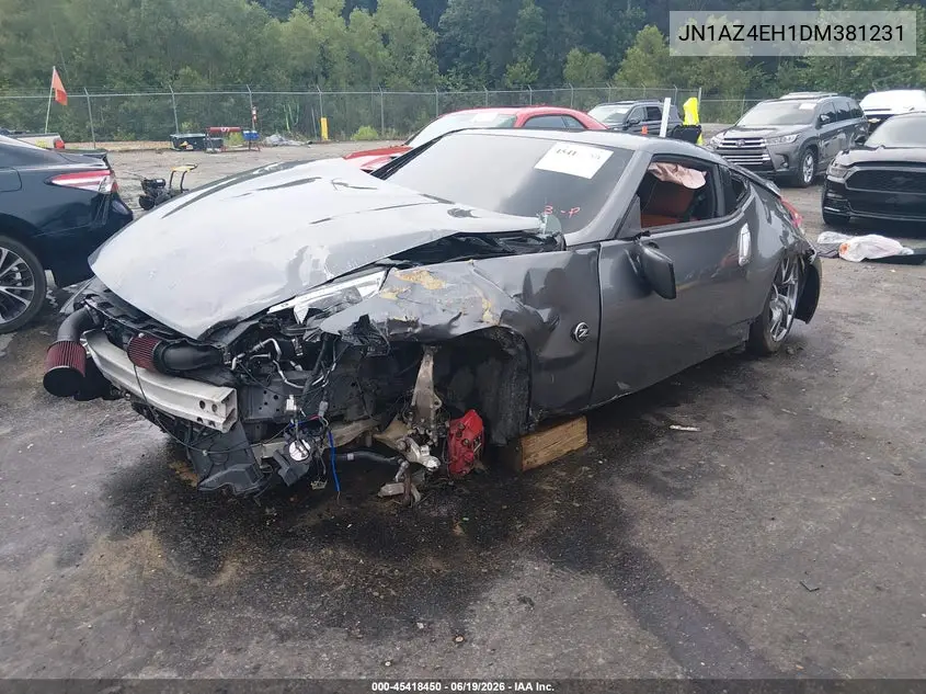 2013 Nissan 370Z Touring VIN: JN1AZ4EH1DM381231 Lot: 45418450