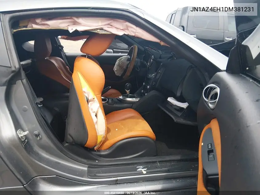 2013 Nissan 370Z Touring VIN: JN1AZ4EH1DM381231 Lot: 45418450