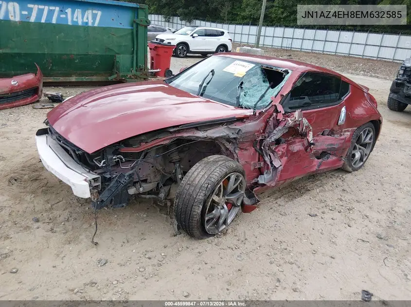 2014 Nissan 370Z VIN: JN1AZ4EH8EM632585 Lot: 45599847