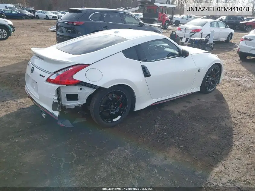 2015 Nissan 370Z Nismo Tech VIN: JN1AZ4EH0FM441048 Lot: 43719793