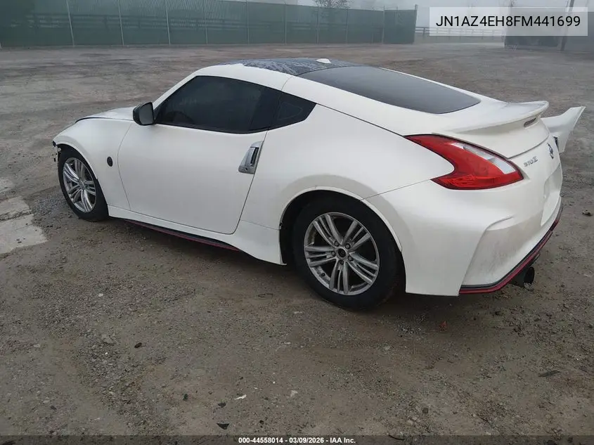 2015 Nissan 370Z Nismo Tech VIN: JN1AZ4EH8FM441699 Lot: 44558014