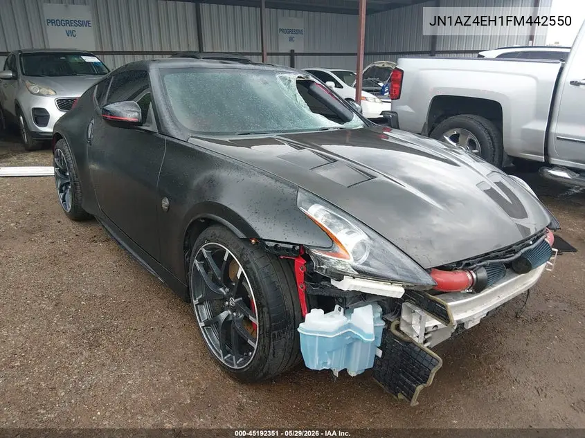 2015 Nissan 370Z Nismo Tech VIN: JN1AZ4EH1FM442550 Lot: 45192351