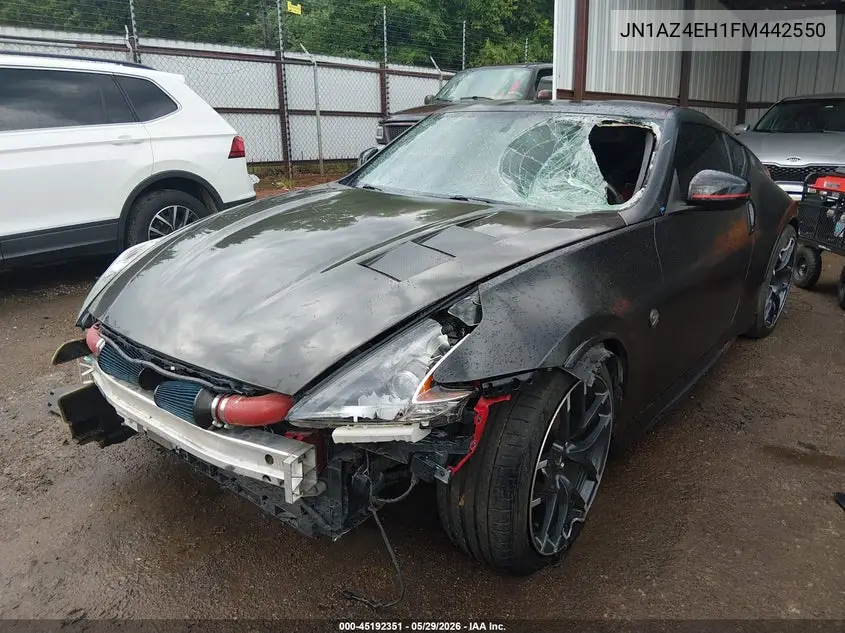 2015 Nissan 370Z Nismo Tech VIN: JN1AZ4EH1FM442550 Lot: 45192351