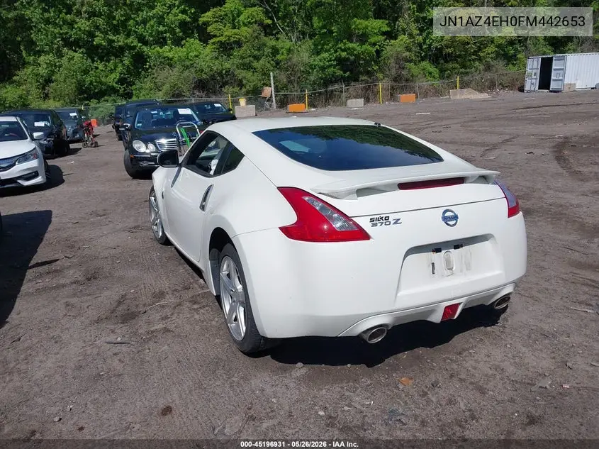 2015 Nissan 370Z Sport VIN: JN1AZ4EH0FM442653 Lot: 45196931