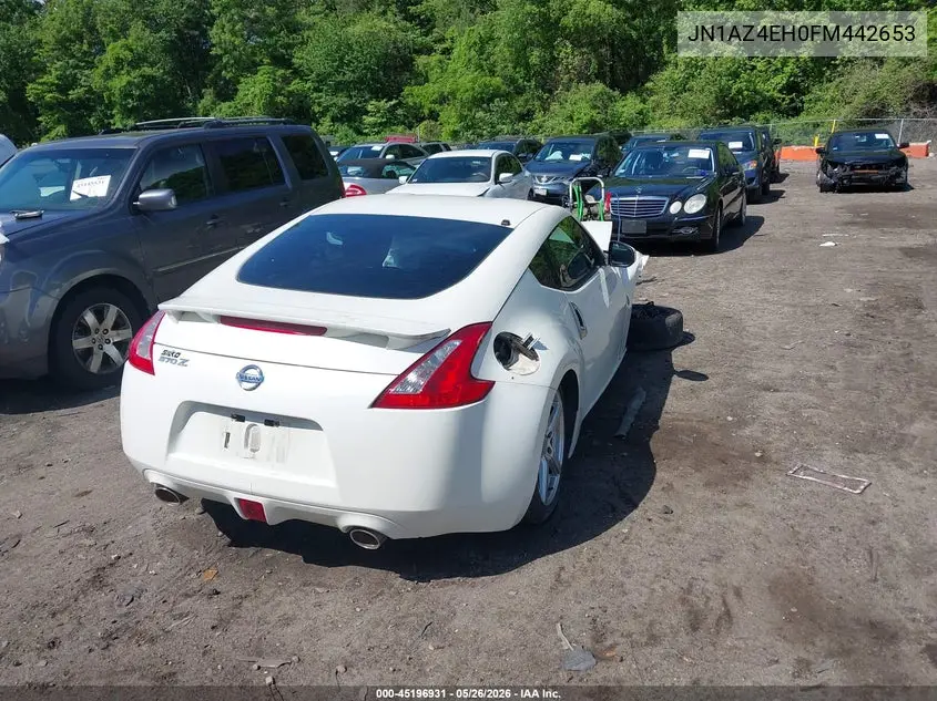 2015 Nissan 370Z Sport VIN: JN1AZ4EH0FM442653 Lot: 45196931