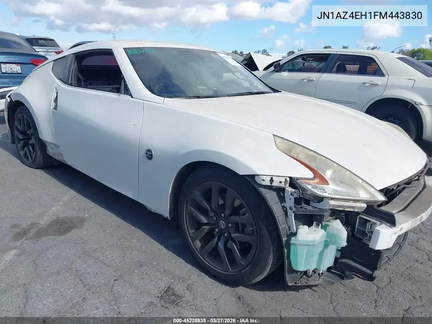 2015 Nissan 370Z VIN: JN1AZ4EH1FM443830 Lot: 45228935