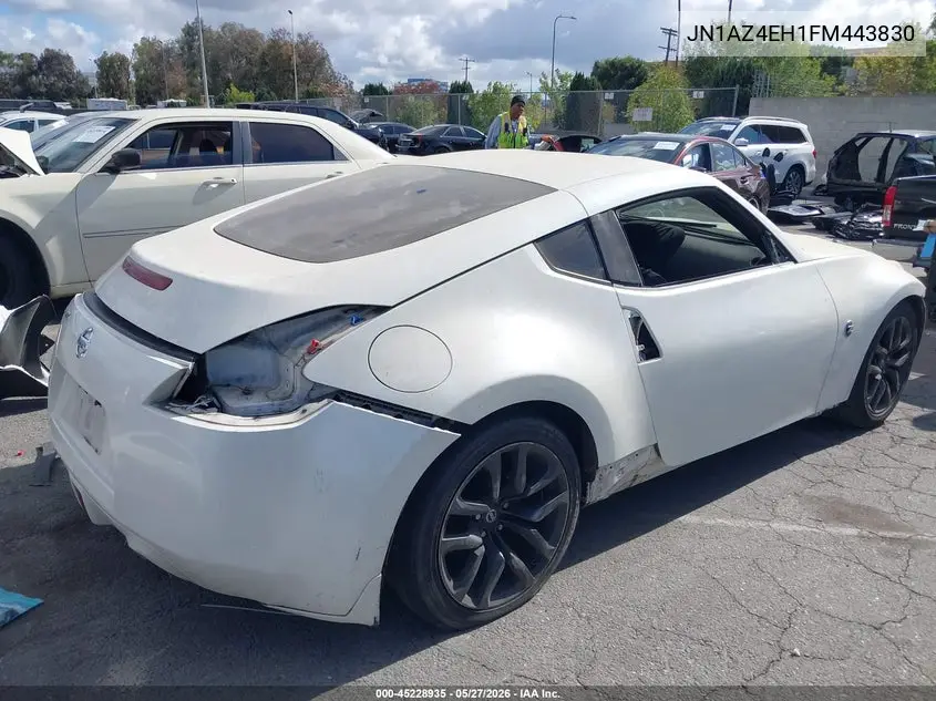 2015 Nissan 370Z VIN: JN1AZ4EH1FM443830 Lot: 45228935