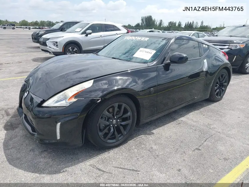 2015 Nissan 370Z Nismo/Nismo Tech/Sport/Sport Tech/Touring VIN: JN1AZ4EH5FM443765 Lot: 45276844