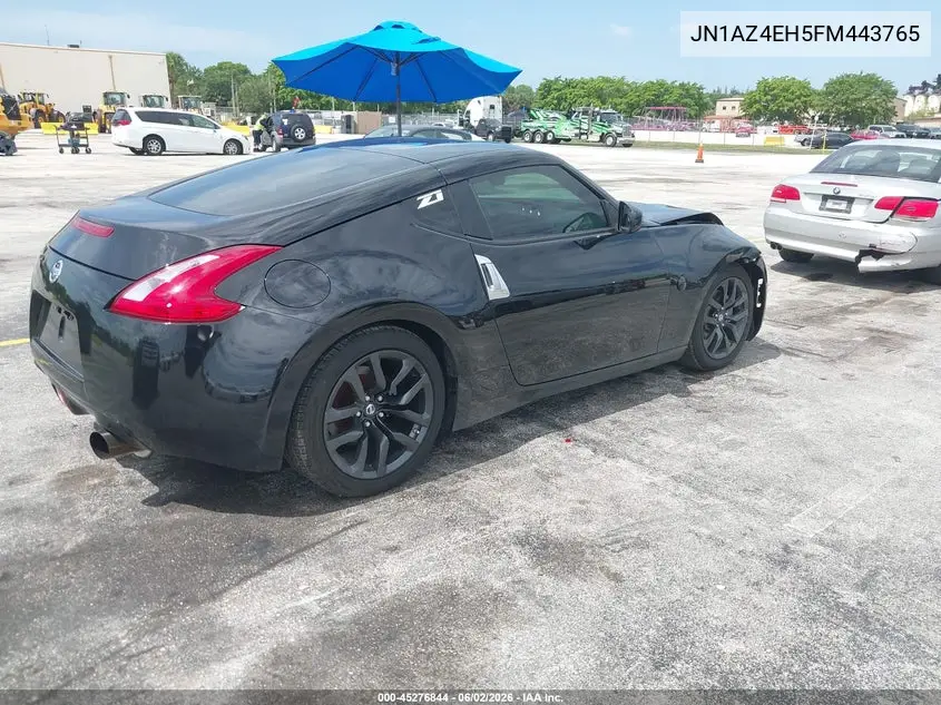 2015 Nissan 370Z Nismo/Nismo Tech/Sport/Sport Tech/Touring VIN: JN1AZ4EH5FM443765 Lot: 45276844